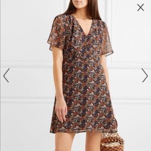 Madewell Floral Print Chiffon Dress
